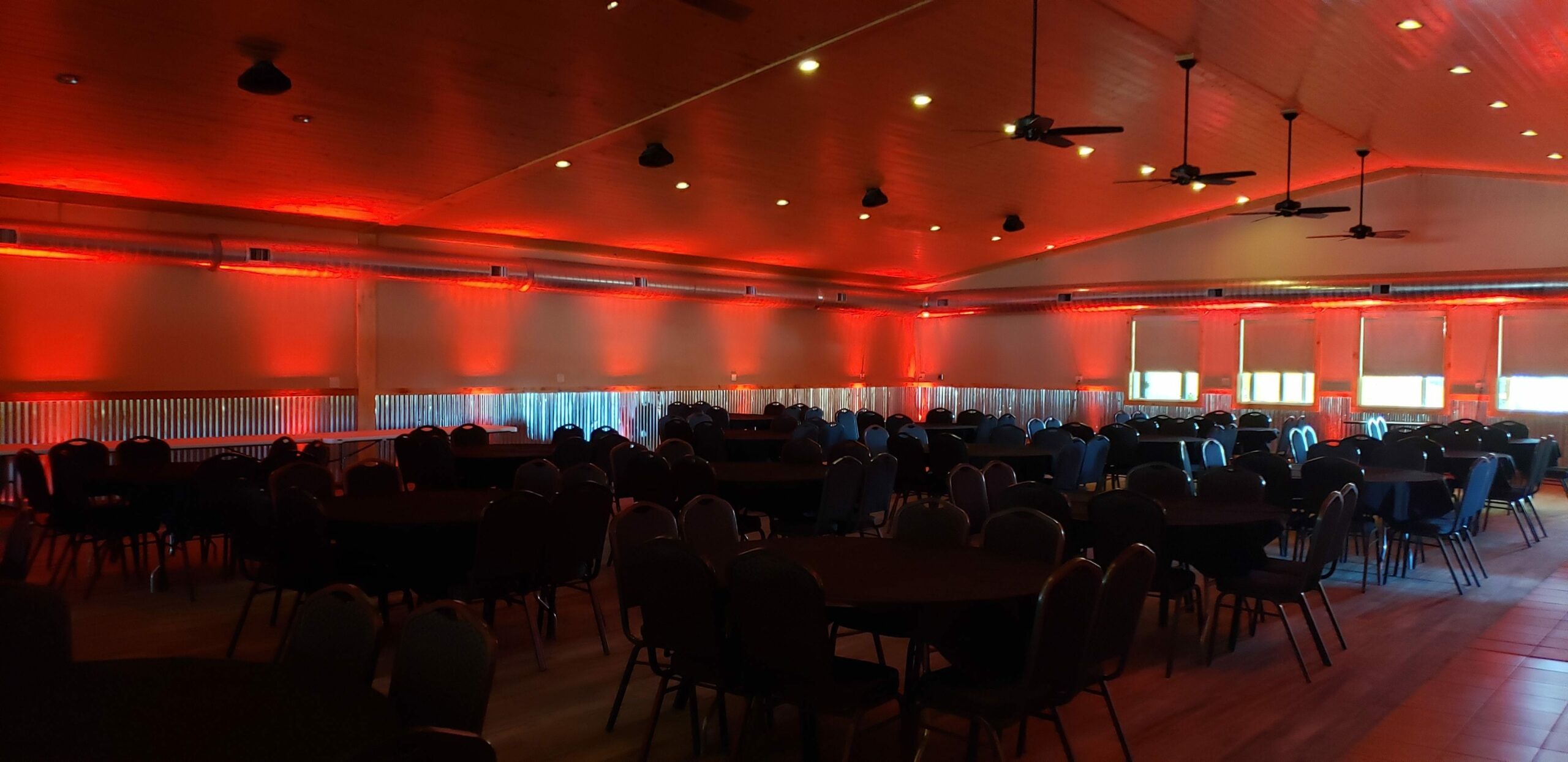 Buffalo House Dining with Up Lights