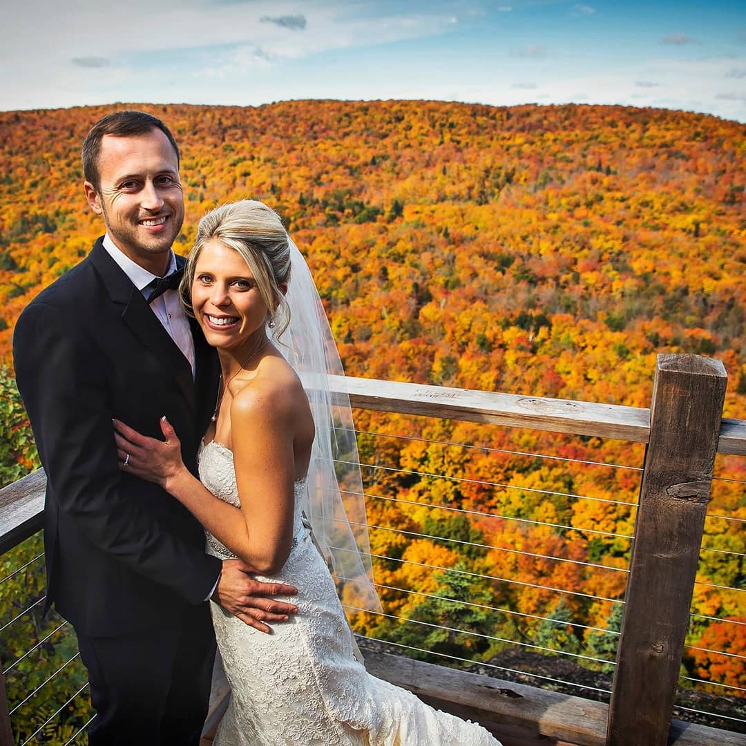 Lutsen Mountains - Bride and Groom