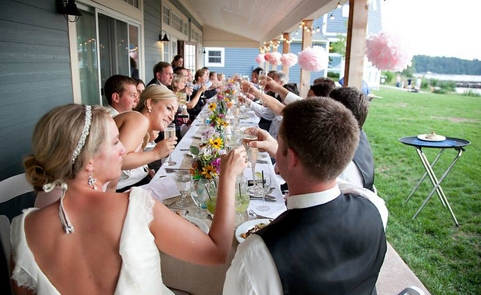 Madeline Island Inn outside Cheers