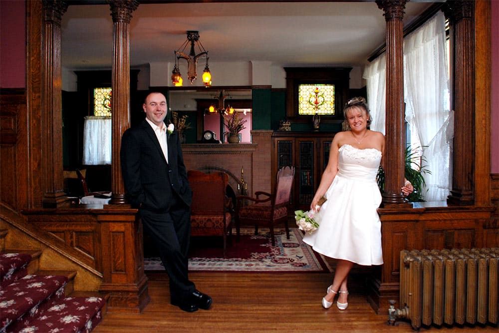 Old Rittenhouse Inn - Bride and Groom