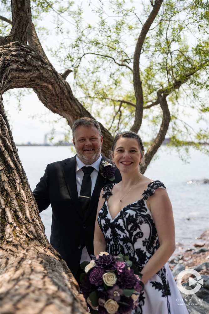 Outdoor Lake Superior wedding